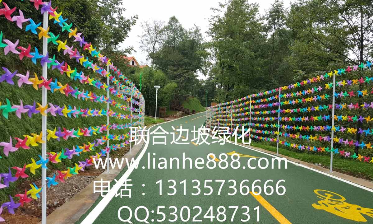 贵州六盘水大河堡国学馆景物旅游区边坡复绿