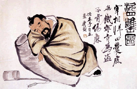 齐白石《盗瓮图》